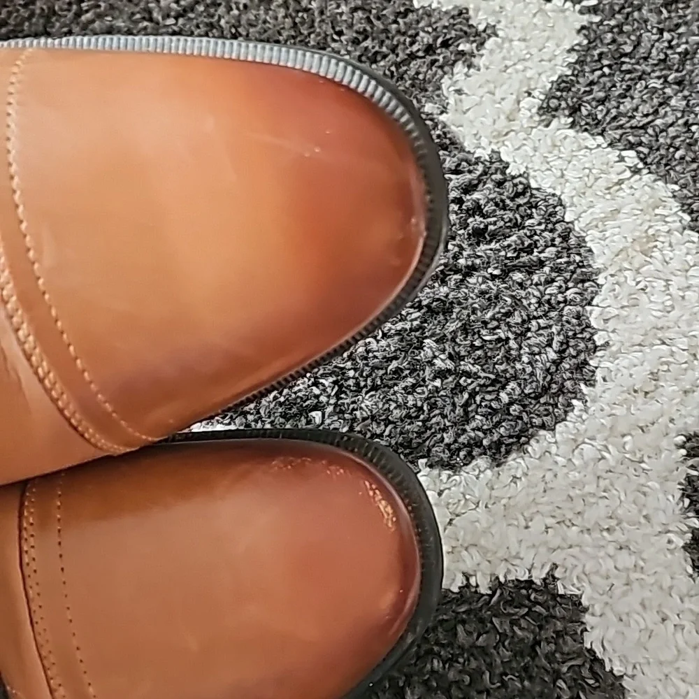 Nunn Bush sz 13 tan leather dress shoes
